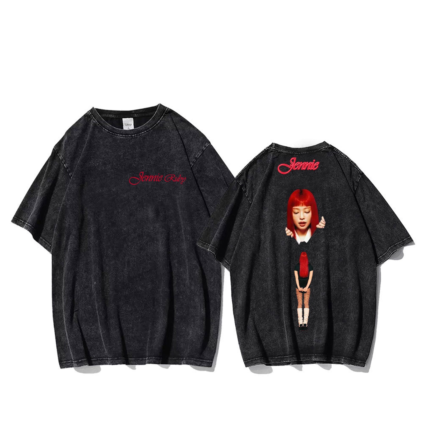 JENNIE Album RUBY  Washed T-shirt