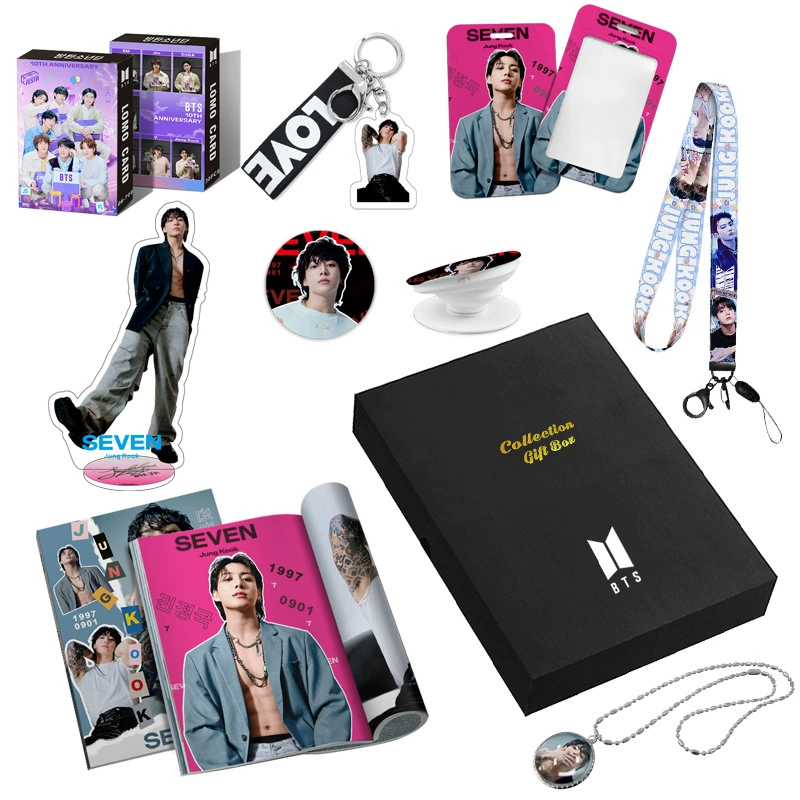 BTS JUNGKOOK GOLDEN 40-page Photo Album Necklace Gift Set