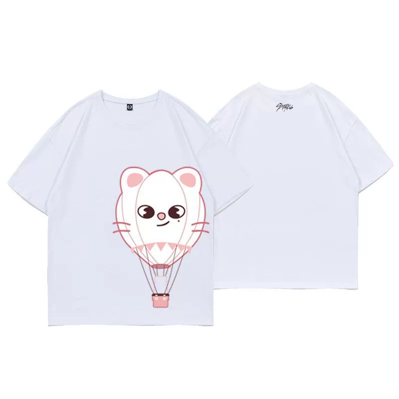 Straykids SKZOO Graphic Cotton White T-shirt